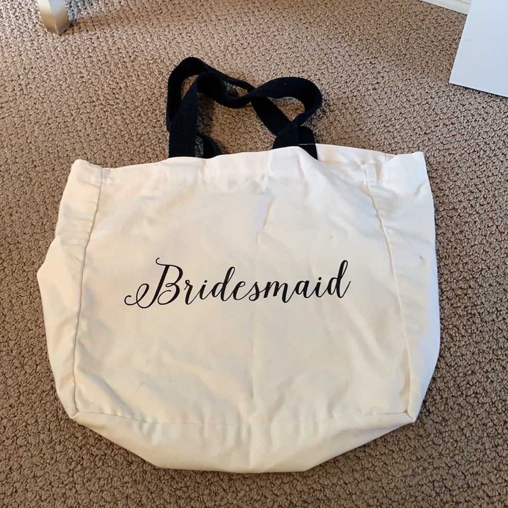Bridesmaid canvas tote